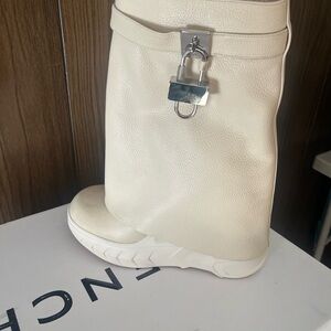 Givenchy Cream Ankle Boots